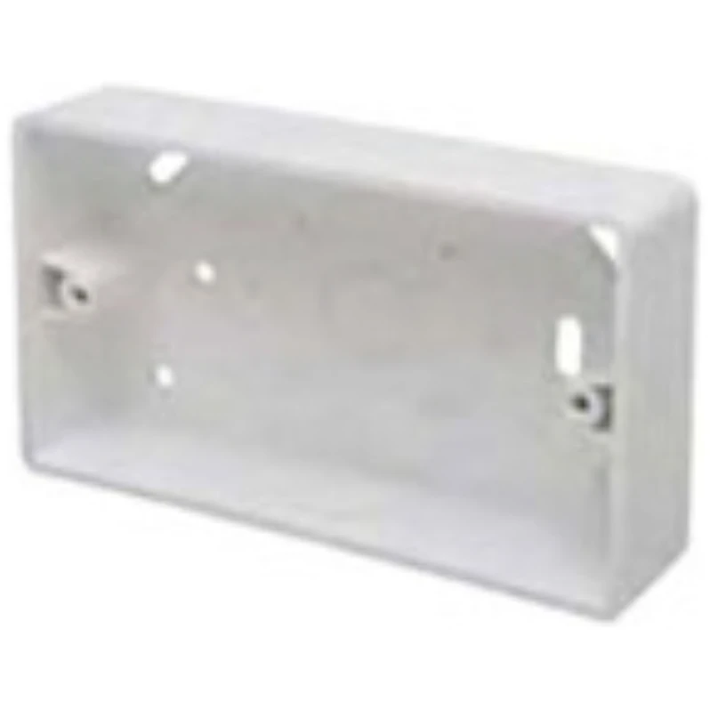 Box 2 Gang Surface Radius Corners 32mm White PVC - Image 2