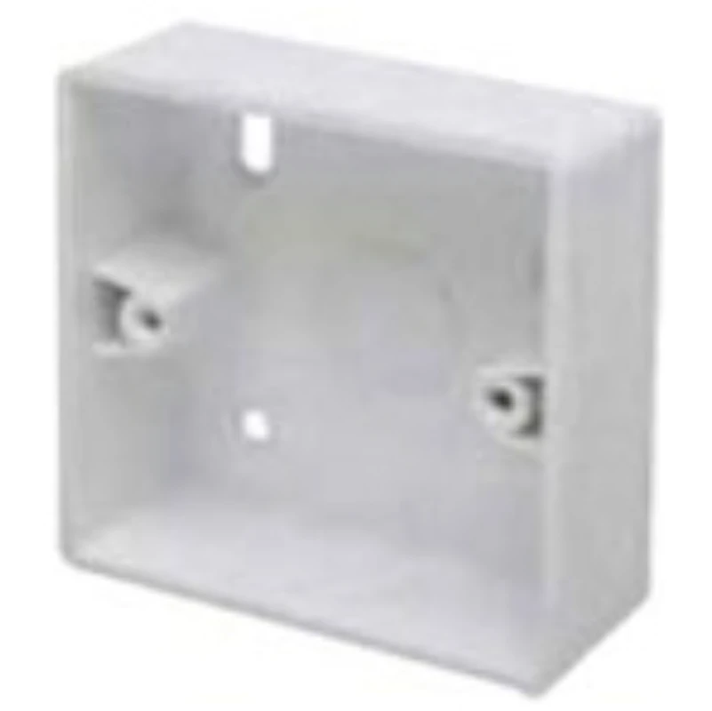 Box 1 Gang Surface Radius Corners 32mm White PVC - Image 2