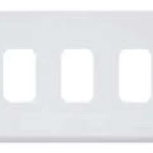 Front Plate 3 Module Grid 86X146mm White