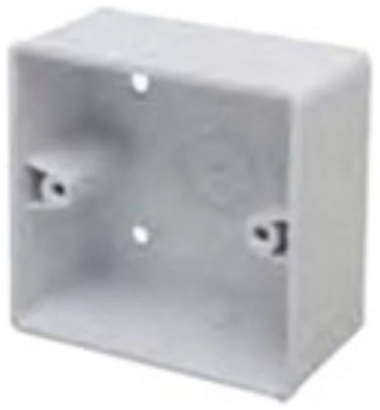 Box 1 Gang Surface Radius Corners 44mm White PVC - Image 2