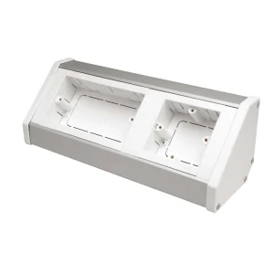 Marco MTBU3W 3 Gang Aluminium Bench Trunking Unit 291 x 100 x 100mm White