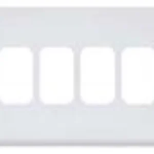Front Plate 4 Module Grid 86X146mm White