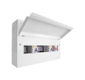 18 Way Unit with 100A Mains Switch + 2 x 80A RCD (12 Free Ways) - Image 2