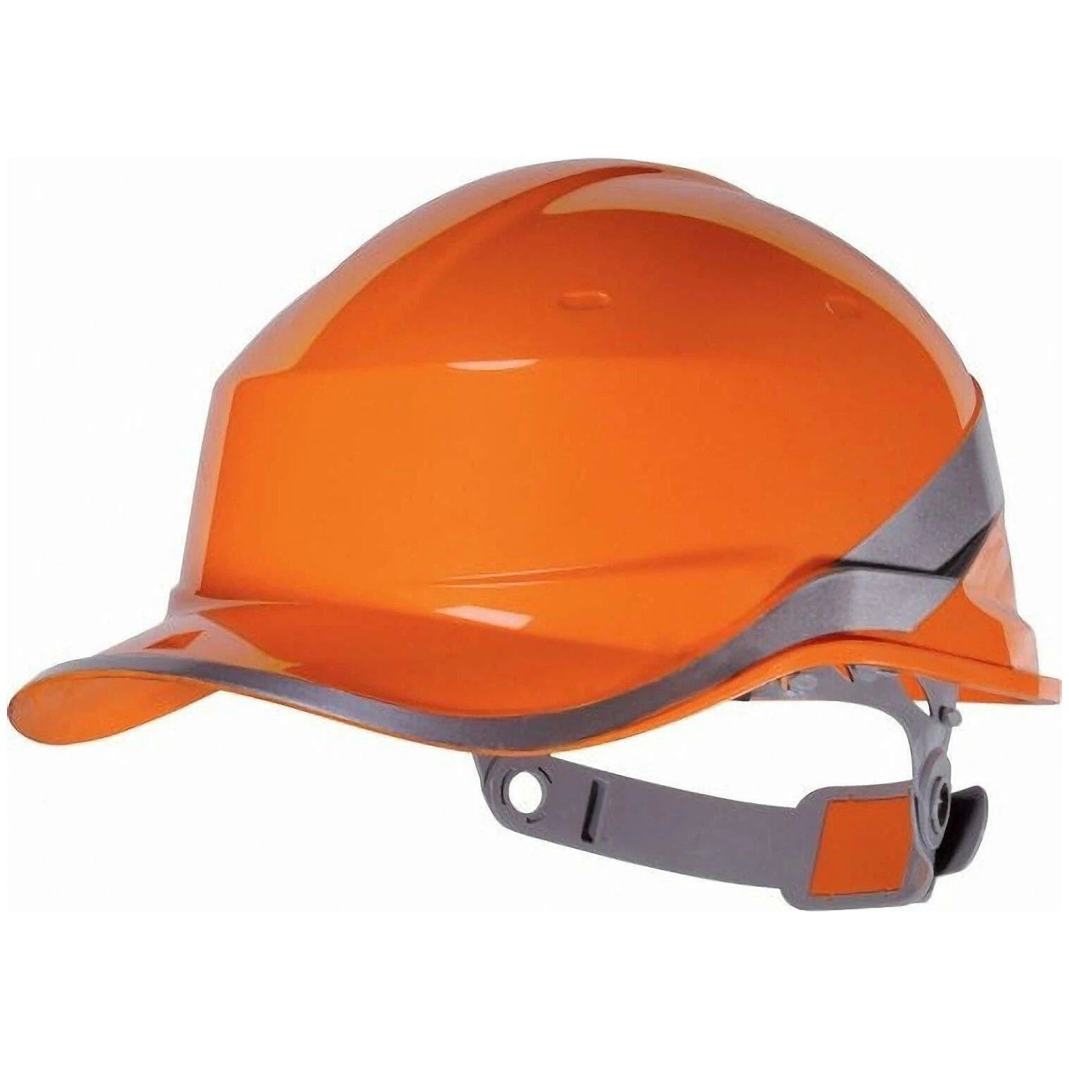 Delta Plus Orange Baseball Cap Shape Safety Helmet - Image 2