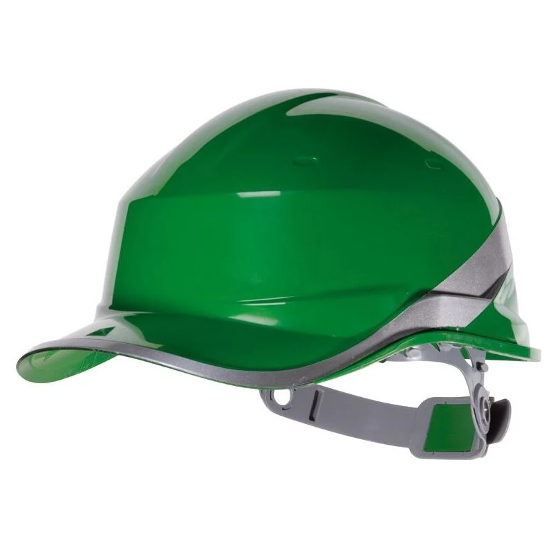 Delta Plus Green Baseball Cap Shape Safety Helmet - Image 2