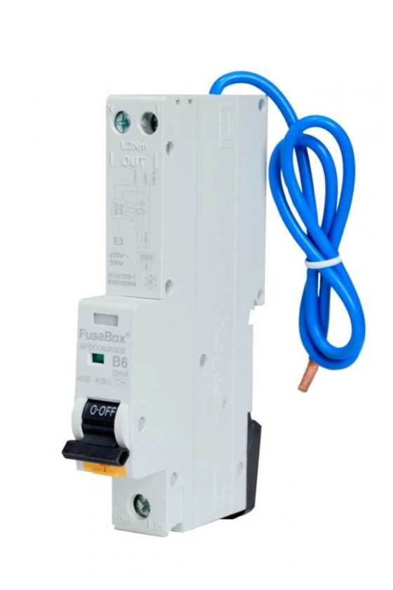 FuseBox AFDD RCBO 6A 30mA 1P+N Type A (AFDD060630B)
