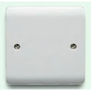 Crabtree 1 Gang Blank Plate White