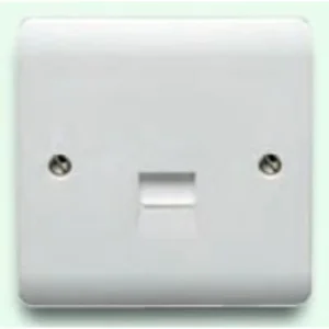 Crabtree 1 Gang Telephone Master Socket White