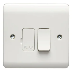 Crabtree 13A Double Pole Switched Fused Spur Connection Unit With LED White
