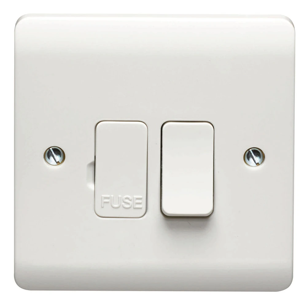 Crabtree 13A Double Pole Switched Fused Spur Connection Unit With LED White
