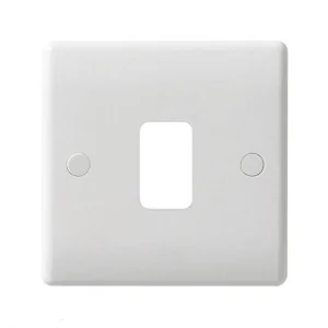 Front Plate 1 Module Grid 86X86mm White