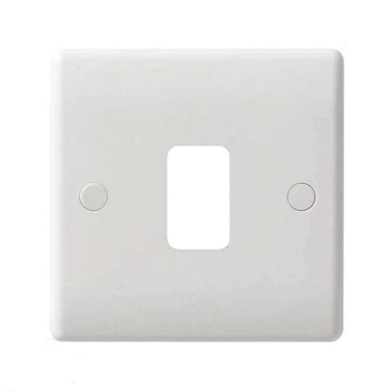 Front Plate 1 Module Grid 86X86mm White