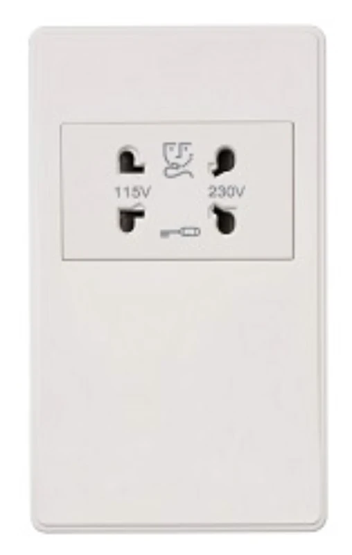 Front Plate For Shaver Socket White