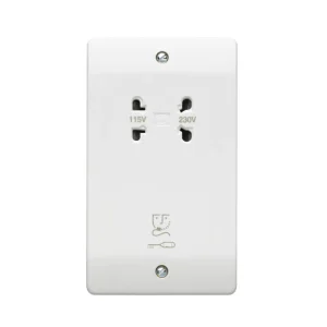 Shaver Socket 115/230V White