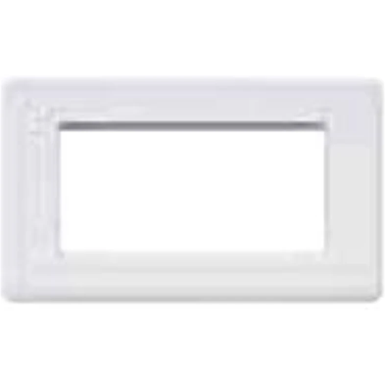 4 Module 100X50mm Euro Frame 86X146mm White Front Plate