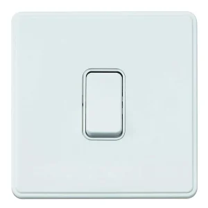 Switch 1 Gang SP 2 Way 20A White