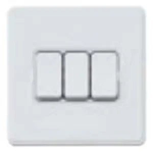 Switch 3 Gang SP 2 Way 10A White