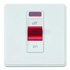 Switch 1 Gang DP Neon 50A White