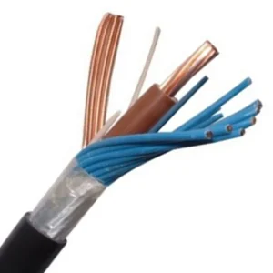 Split 25.0mm Black PVC Split-Concentric Bare Earth Cable 2-Core 1m