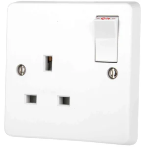 13A 1 Gang Double Pole Switched Socket