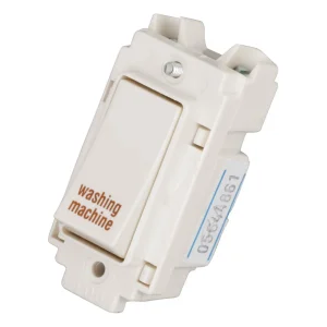 20A Double Pole Grid Switch Printed 'Washing Machine'