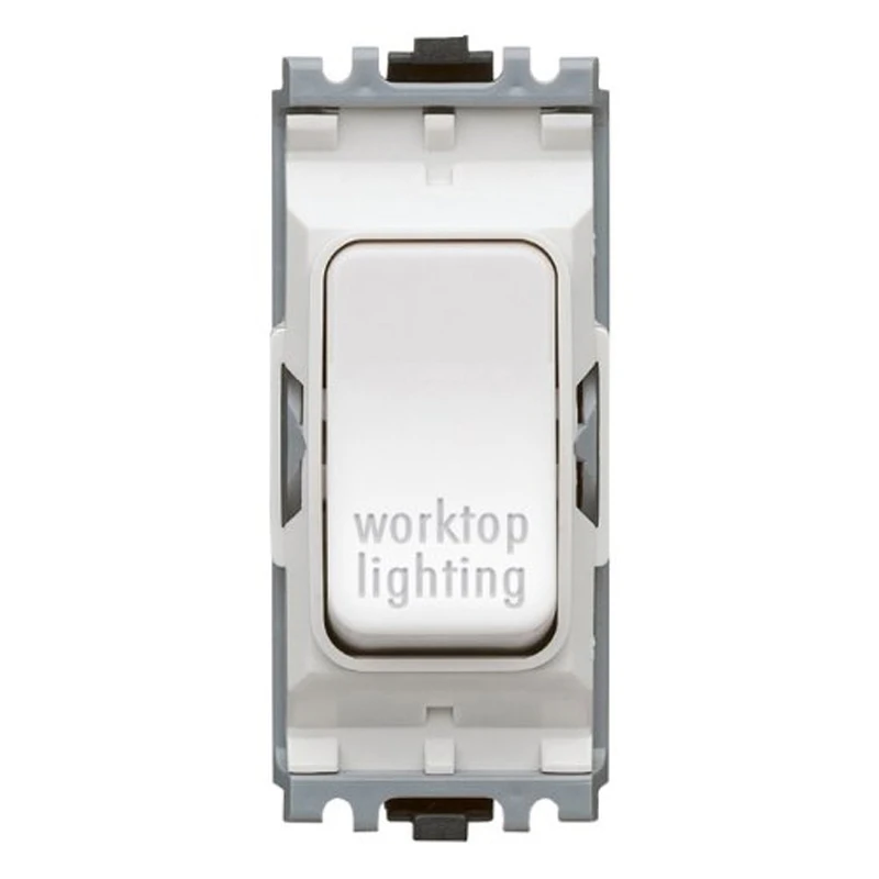 Grid Switch 1 Way DP Worktop Light 20A White - Image 2
