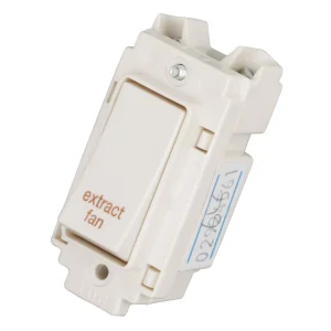 20A Double Pole Grid Switch Printed 'Extractor Fan'