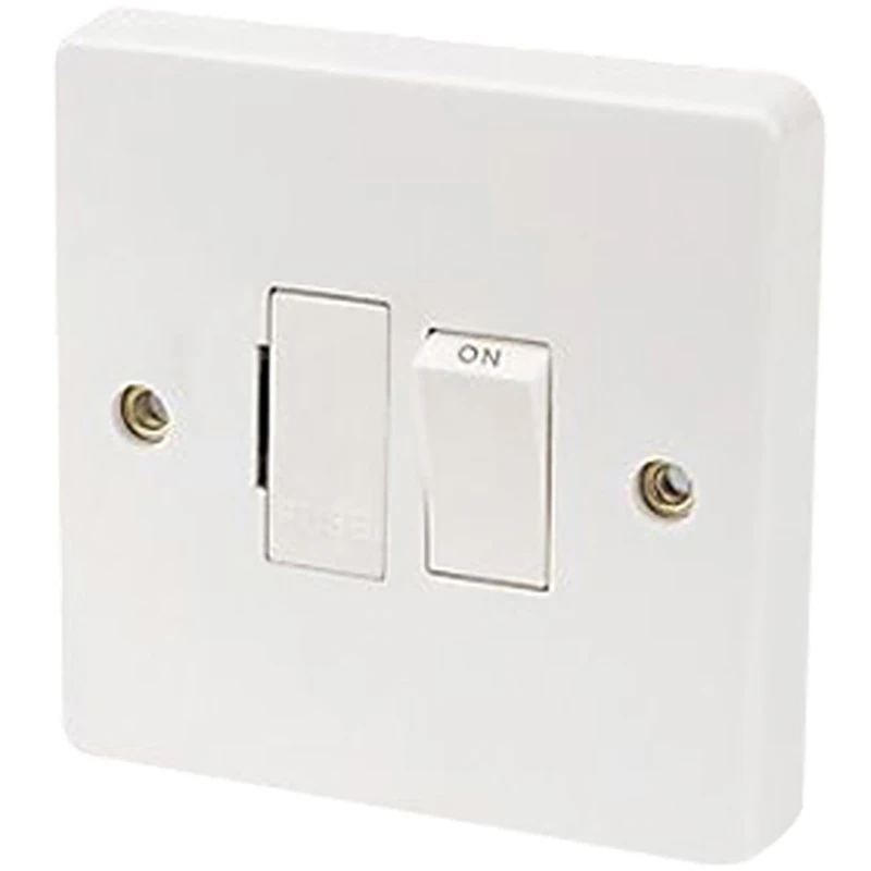 13A Double Pole Switched Fused Spur Connection Unit Printed 'Extractor Fan' - Image 2