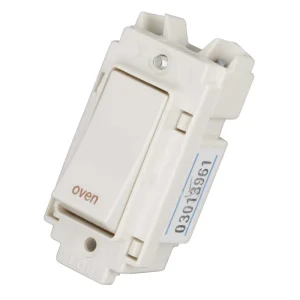 20A Double Pole Grid Switch Printed 'Oven'
