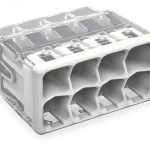 Wago Light Grey Compact 8-Conductors Splicing Connector