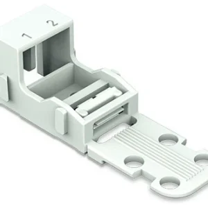 Wago Mounting Carrier For 2-Conductor Terminal Blocks 221 Series - 4 mm For Screw Mounting White