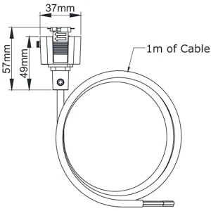 KSR Adaptor Pro Mains Black Power From Track To Pendants