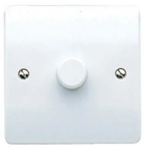 MK White Logic Plus 1 Gang Trailing Edge LED Dimmer Switch