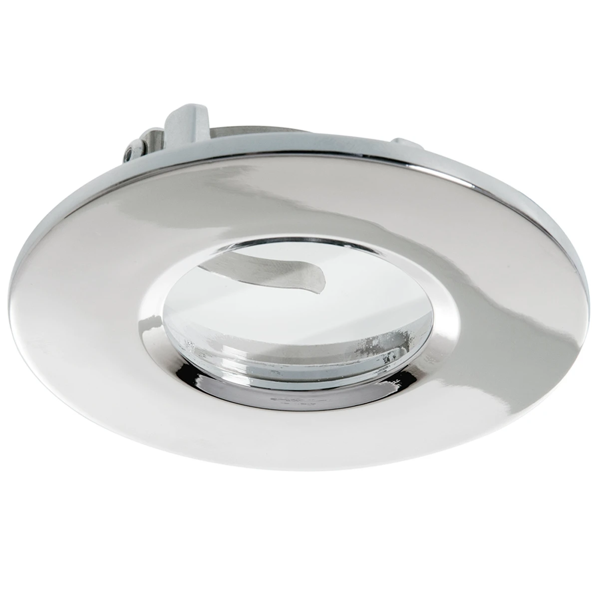 Bezel Fire Rated Fixed IP65 Polished Chrome for GU10 Downlight - Image 2