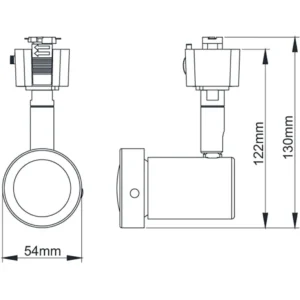 KSR Escala Pro Iv GU10 Track Fitting White