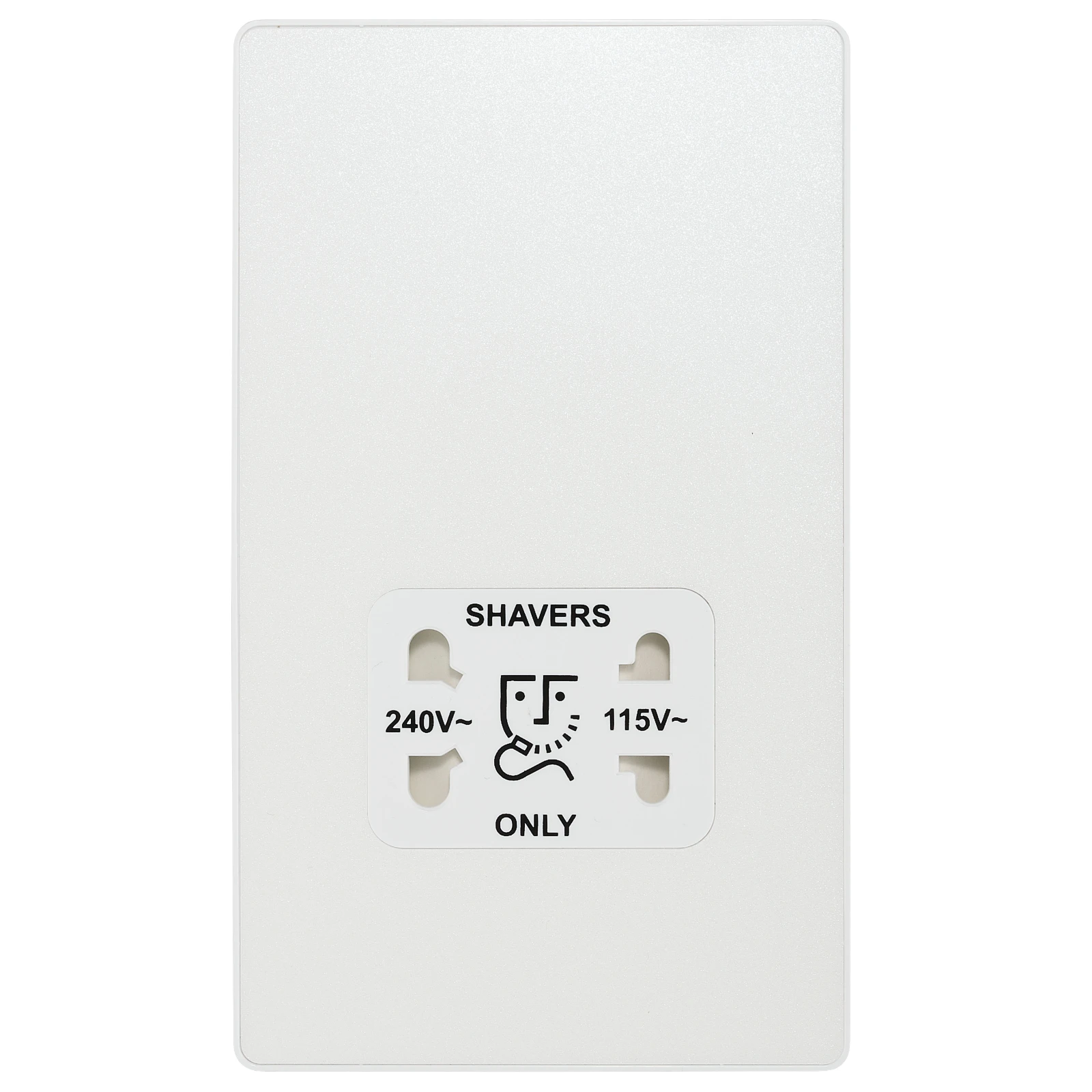 BG Evolve PCDCL20W Shaver Point 240/110V Pearlescent White