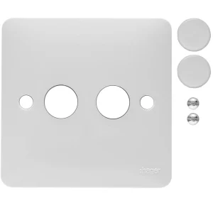 2 Gang Rotary Dimmer Switch Plate Kit