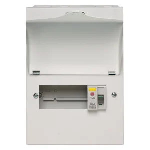 Wylex Consumer Unit 5 Way RCD Controlled Type A 100A Metal Cased