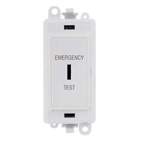 Click Gridpro Switch DP Key Emergency Test Module 20AX White White Insert