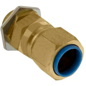 Cable Gland CW Locknut Shroud & Earthtag 20mm Brass Pack Of 2