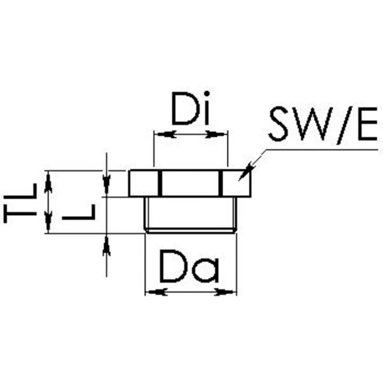Adaptor Krm25/20 Reduction M25 To M20 Grey Polyamide Metric To - Image 2