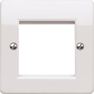 MK Frontplate 2 Module Euro White