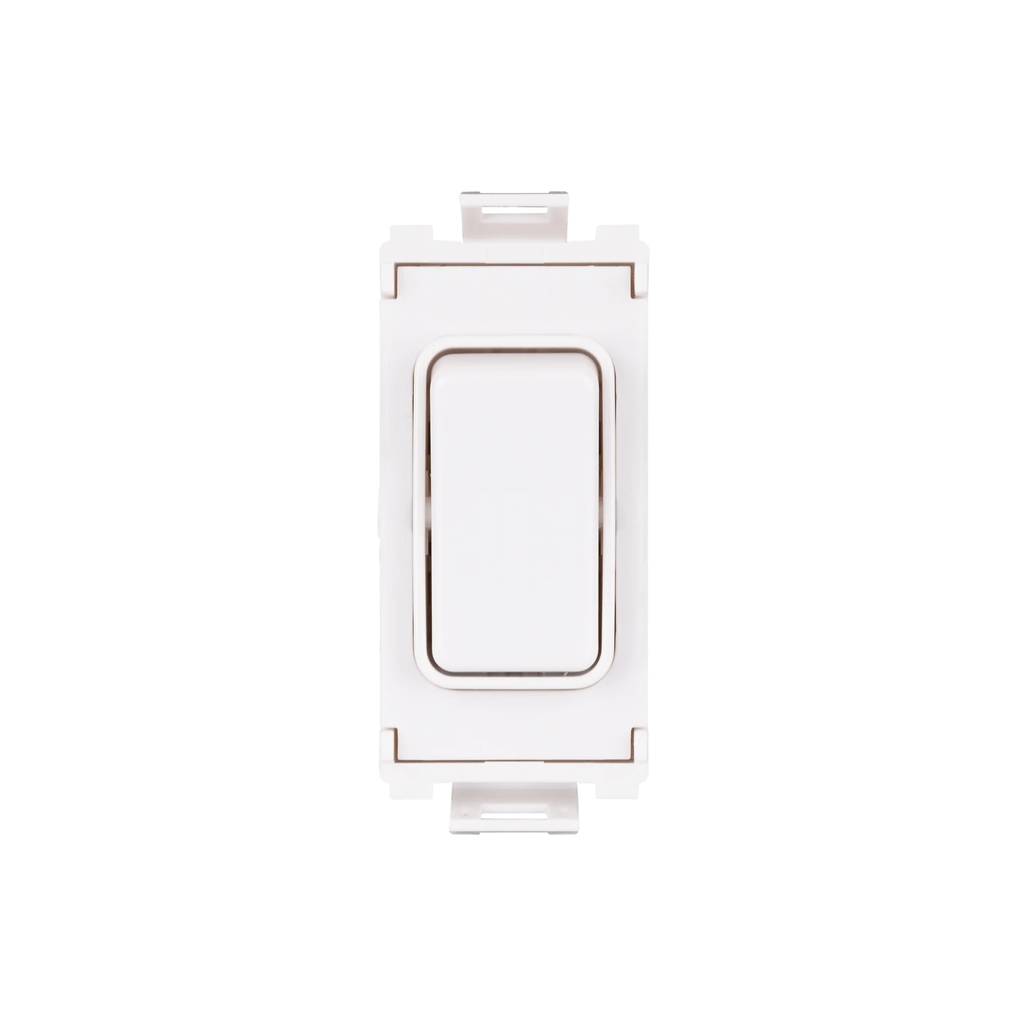 Grid Switch 2 Way Single Pole Module Moulded 10AX White