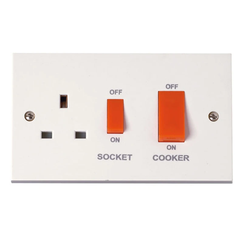 Cooker Control Unit 13A Socket 45A White - Image 2