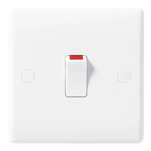 BG Nexus 830 Switch Double Pole 20A Round Edge