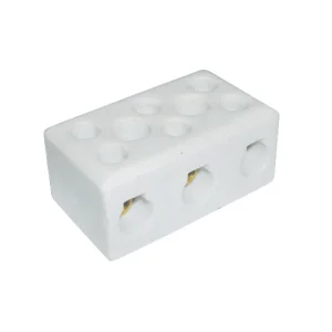 Connector TP Central Hole Fixing 5A Porcelain