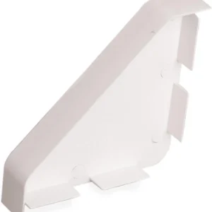Single-Sided End Cap PVC White For Bench Trunking