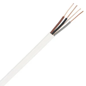 6243BH 1.0mm² White Basec Cable 3-Core & Earth