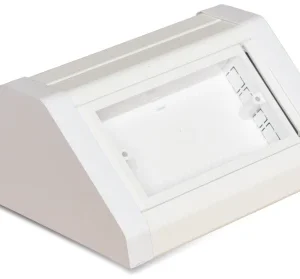 White PVC 2 Gang Double Sided Bench Box