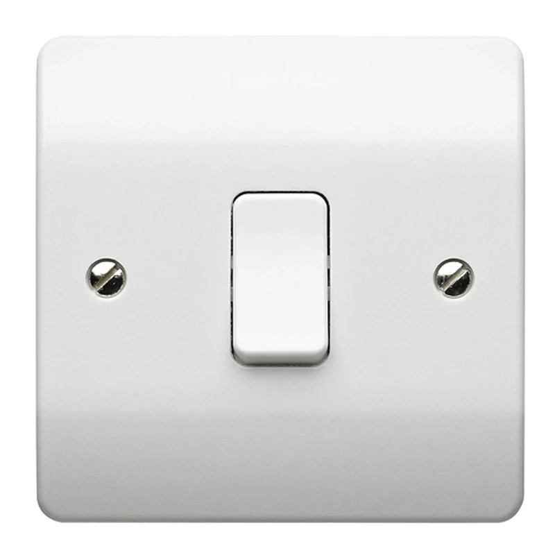 MK Plate Switch 1 Gang 1 Way Double Pole 20A White - Image 2